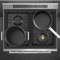 Smeg - 30" Professional Matt Black ALL GAS Range - SPR30UGGAN
