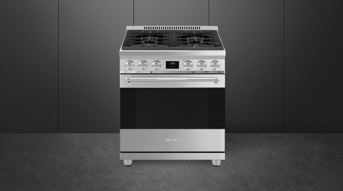 Smeg - 30" Professional Stainless-Steel ALL GAS Range - SPR30UGGX (Special Order Item)