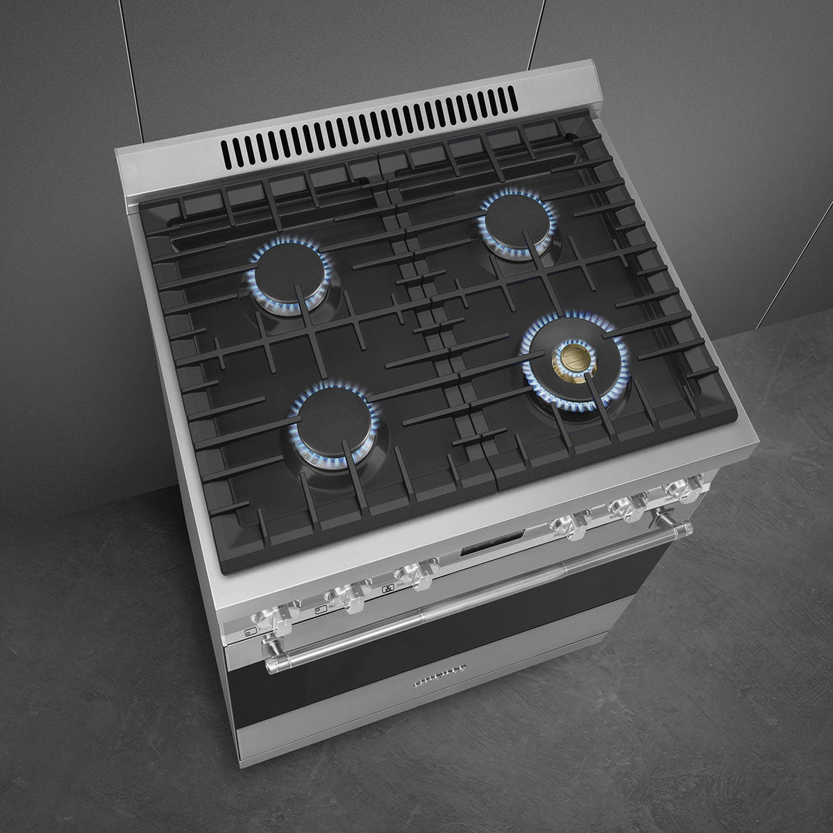 Smeg - 30" Professional Stainless-Steel ALL GAS Range - SPR30UGGX (Special Order Item)