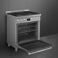 Smeg - 30" Professional Stainless-Steel ALL GAS Range - SPR30UGGX (Special Order Item)