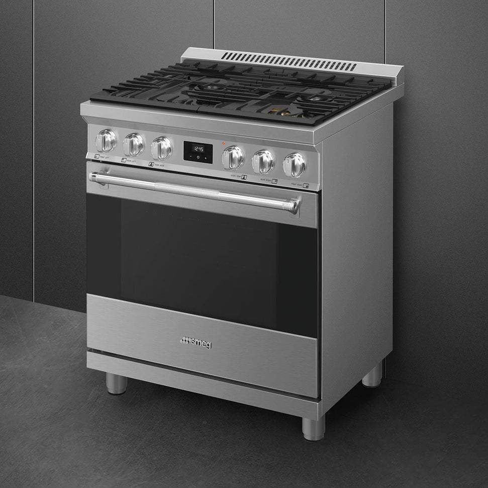 Smeg - 30" Professional Stainless-Steel ALL GAS Range - SPR30UGGX (Special Order Item)