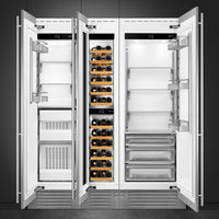 Smeg - 30” Stainless Steel Built-In Fridge Column, Right Hinge - RSDU30RX