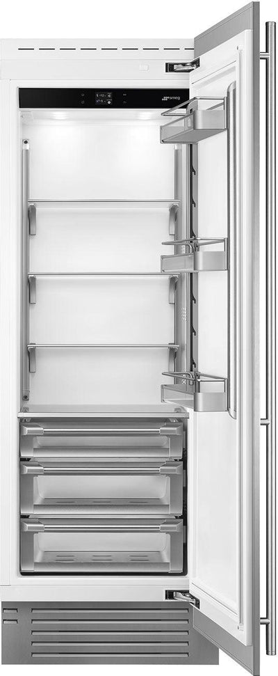 Smeg - 30” Stainless Steel Built-In Fridge Column, Right Hinge - RSDU30RX