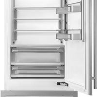 Smeg - 30" Stainless Steel Built-In Fridge with Convertible Freezer, Right Hinge - RBMU30RX