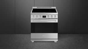 Smeg - 30" Stainless Steel Professional Induction Range - SPR30UIMX