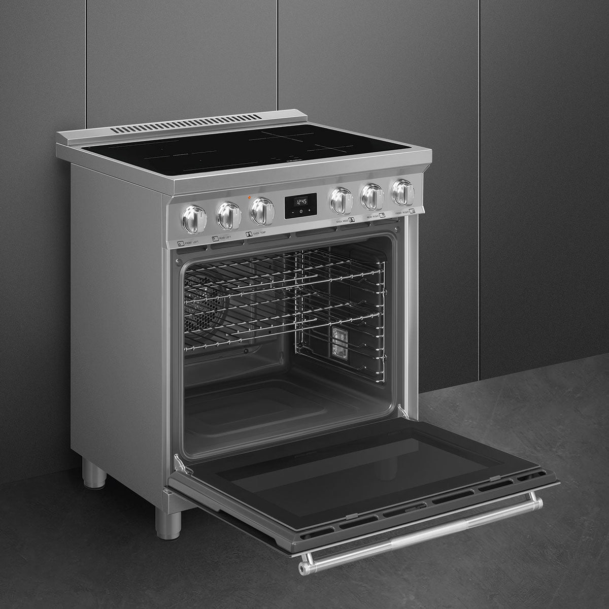 Smeg - 30" Stainless Steel Professional Induction Range - SPR30UIMX (Special Order Item)