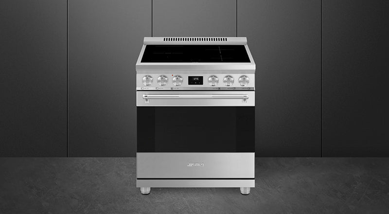 Smeg - 30" Stainless Steel Professional Induction Range - SPR30UIMX (Special Order Item)