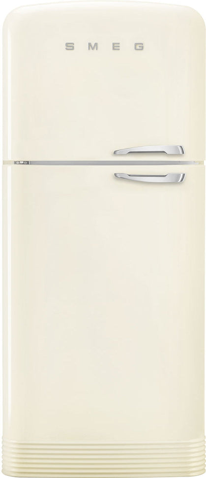 Smeg - 31" FAB50 Retro Refrigerator With Bottom Freezer, Left Hinge - Preliminary Cream - FAB50ULCR3 (Special Order Item)