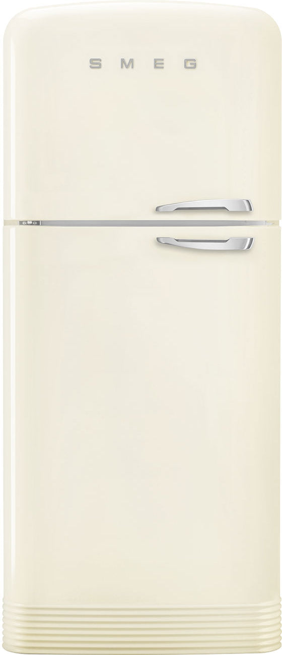 Smeg - 31" FAB50 Retro Refrigerator With Bottom Freezer, Left Hinge - Preliminary Cream - FAB50ULCR3 (Special Order Item)