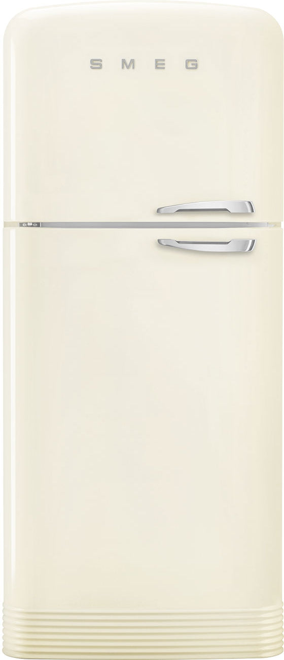 Smeg - 31" FAB50 Retro Refrigerator With Bottom Freezer, Left Hinge - Preliminary Cream - FAB50ULCR3