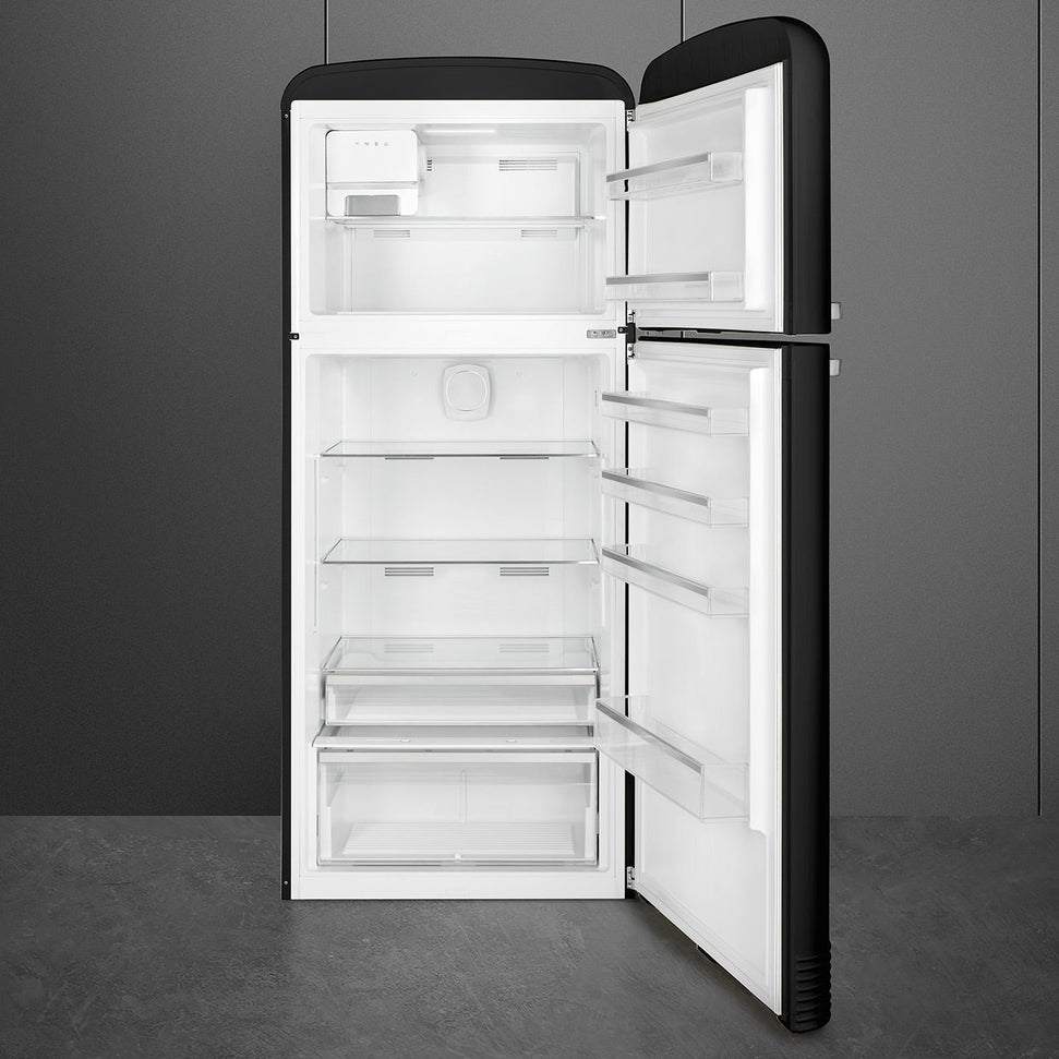 Smeg - 31" FAB50 Retro Refrigerator With Bottom Freezer, Right Hinge Preliminary Black - FAB50URBL3 (Special Order Item)