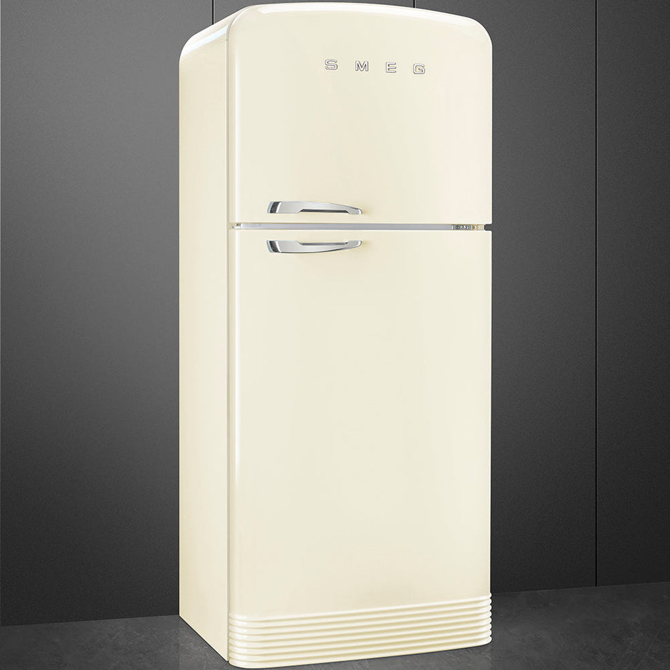 Smeg - 31" FAB50 Retro Refrigerator With Bottom Freezer, Right Hinge Preliminary Cream - FAB50URCR3 (Special Order Item)