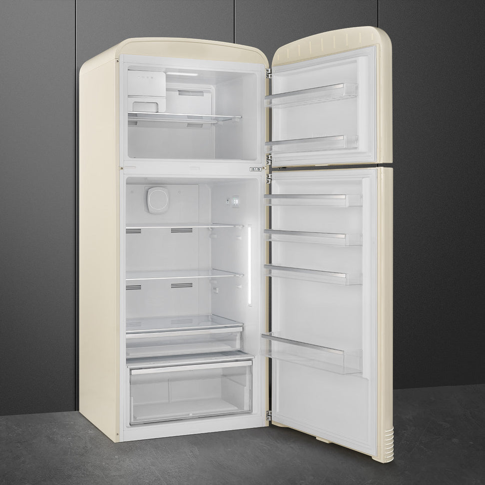 Smeg - 31" FAB50 Retro Refrigerator With Bottom Freezer, Right Hinge Preliminary Cream - FAB50URCR3 (Special Order Item)