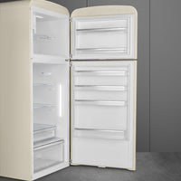 Smeg - 31" FAB50 Retro Refrigerator With Bottom Freezer, Right Hinge Preliminary Cream - FAB50URCR3 (Special Order Item)