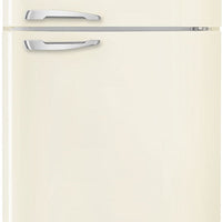 Smeg - 31" FAB50 Retro Refrigerator With Bottom Freezer, Right Hinge Preliminary Cream - FAB50URCR3 (Special Order Item)