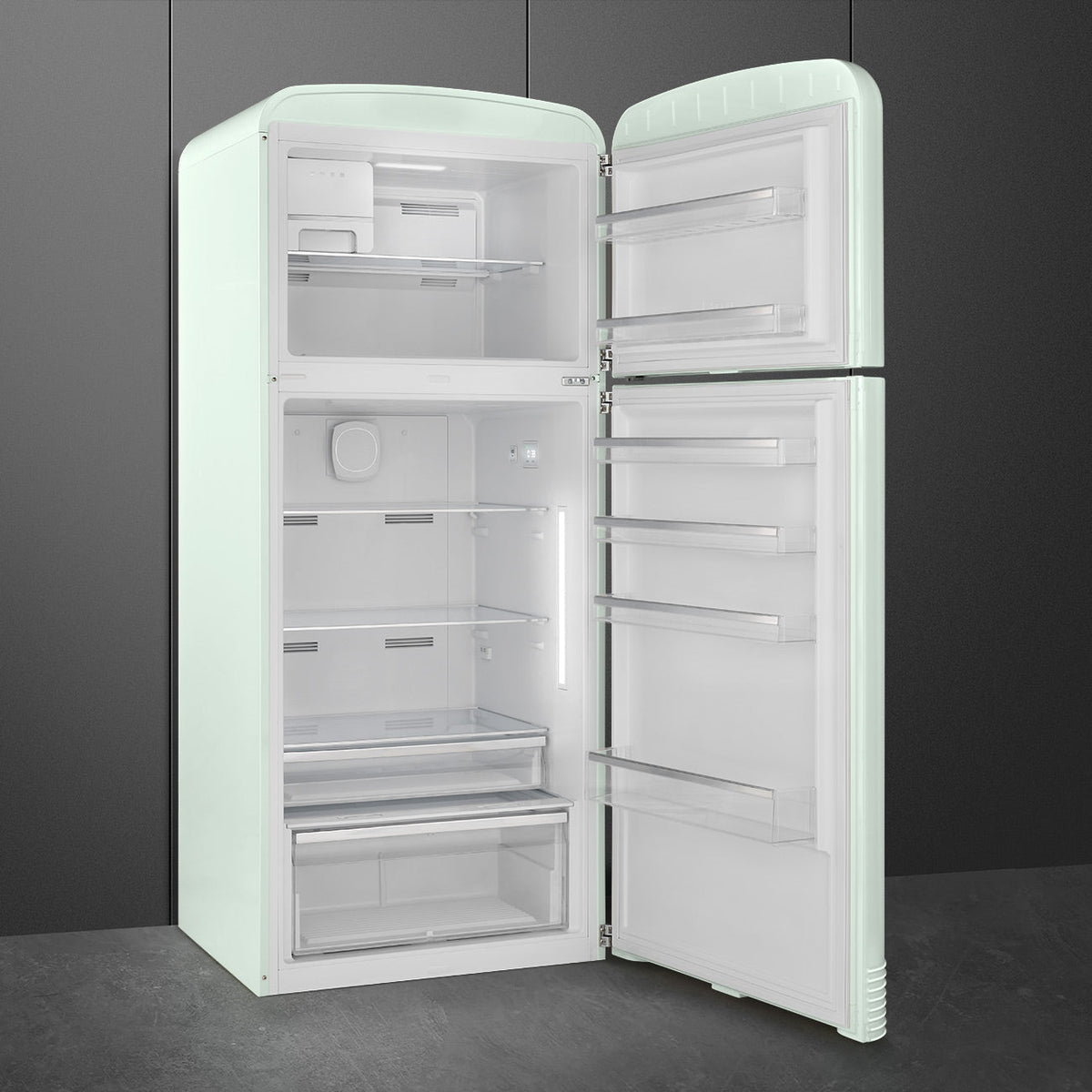 Smeg - 31" FAB50 Retro Refrigerator With Bottom Freezer, Right Hinge Preliminary Pastel green - FAB50URPG3 (Special Order Item)
