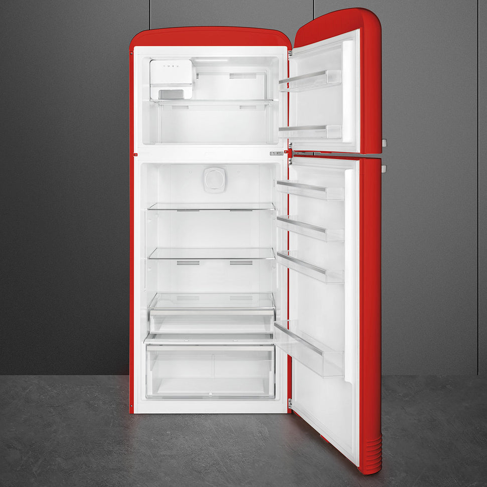 Smeg - 31" FAB50 Retro Refrigerator With Bottom Freezer, Right Hinge Preliminary Red - FAB50URRD3 (Special Order Item)