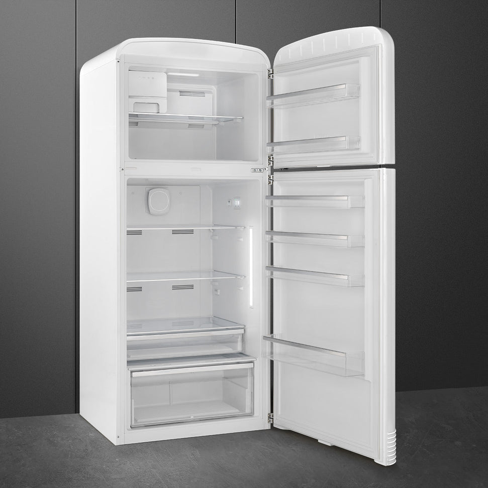 Smeg - 31" FAB50 Retro Refrigerator With Bottom Freezer, Right Hinge Preliminary White - FAB50URWH3 (Special Order Item)