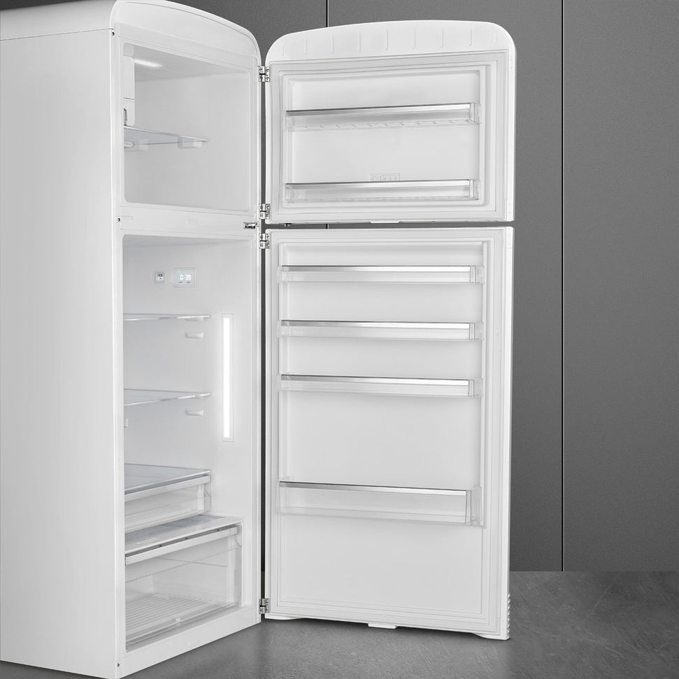 Smeg - 31" FAB50 Retro Refrigerator With Bottom Freezer, Right Hinge Preliminary White - FAB50URWH3 (Special Order Item)
