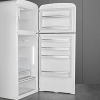 Smeg - 31" FAB50 Retro Refrigerator With Bottom Freezer, Right Hinge Preliminary White - FAB50URWH3 (Special Order Item)
