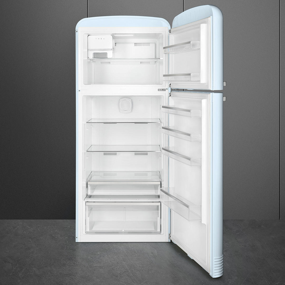 Smeg - 31" FAB50 Retro Refrigerator With Top Freezer, Right Hinge Preliminary Pastel Blue - FAB50URPB3