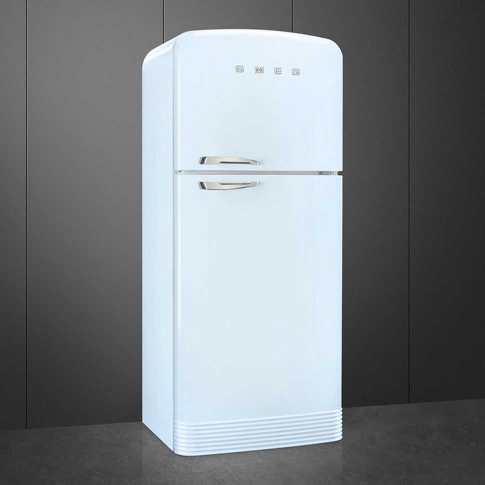 Smeg - 31" FAB50 Retro Refrigerator With Top Freezer, Right Hinge Preliminary Pastel Blue - FAB50URPB3