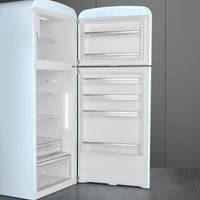 Smeg - 31" FAB50 Retro Refrigerator With Top Freezer, Right Hinge Preliminary Pastel Blue - FAB50URPB3