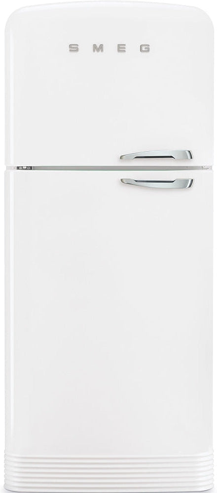 Smeg - 31" FAB50 Retro Refrigerator with Bottom Freezer, Left Hinge - Preliminary White - FAB50ULWH3