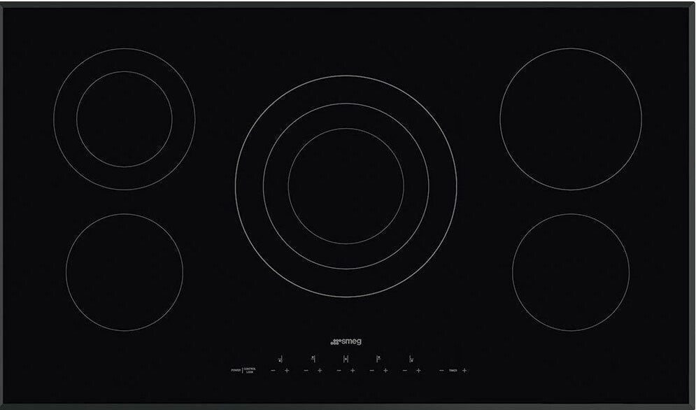 Smeg - 36" Ceramic Electric Cooktop - SEU365ETB (Special Order Item)
