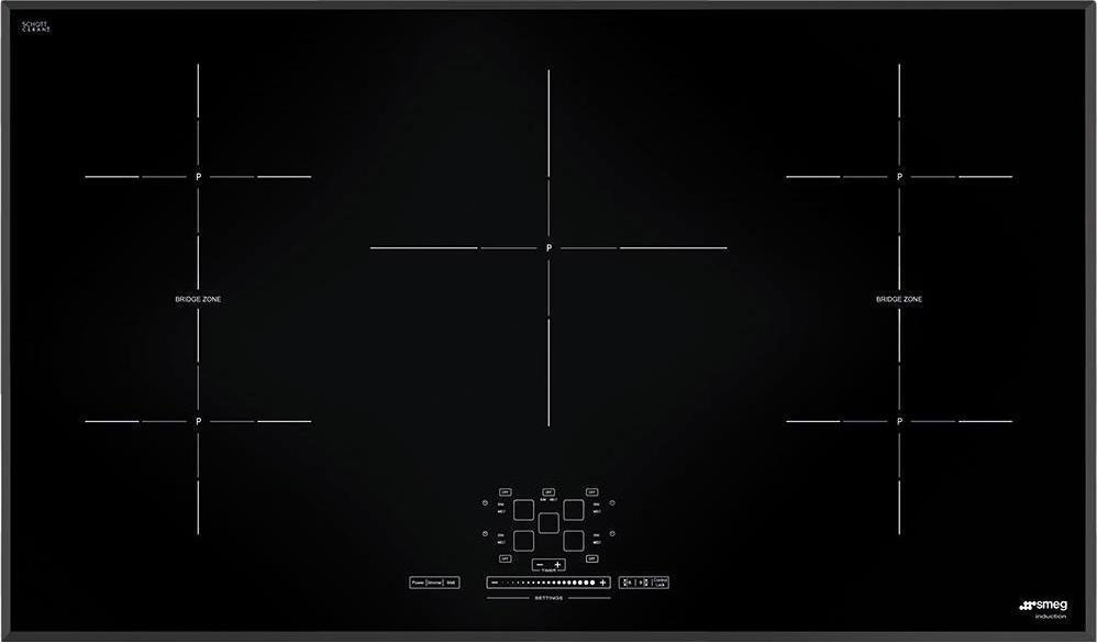 Smeg - 36" Drop-In 5-Burner Induction Cooktop - Black - SIMU536B (Special Order Item)