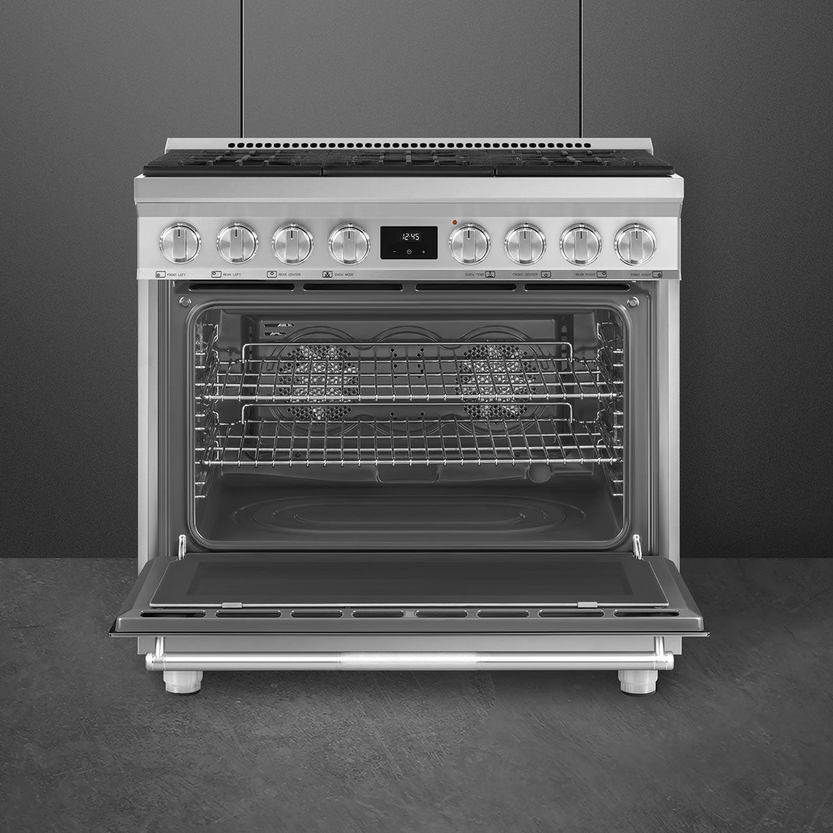 Smeg - 36" Dual Fuel Stainless Steel Professional Range - SPR36UGMX (Special Order Item)