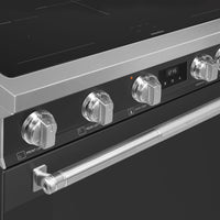 Smeg - 36" Freestanding Matte Black Induction Range - SPR36UIMAN