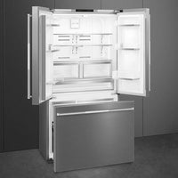 Smeg - 36" French Door Fridge with Auto Ice & Internal Water Preliminary - FD36UXIW