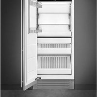 Smeg - 36” Panel Ready Built-In Freezer Column, Left Hinge - FZU36L