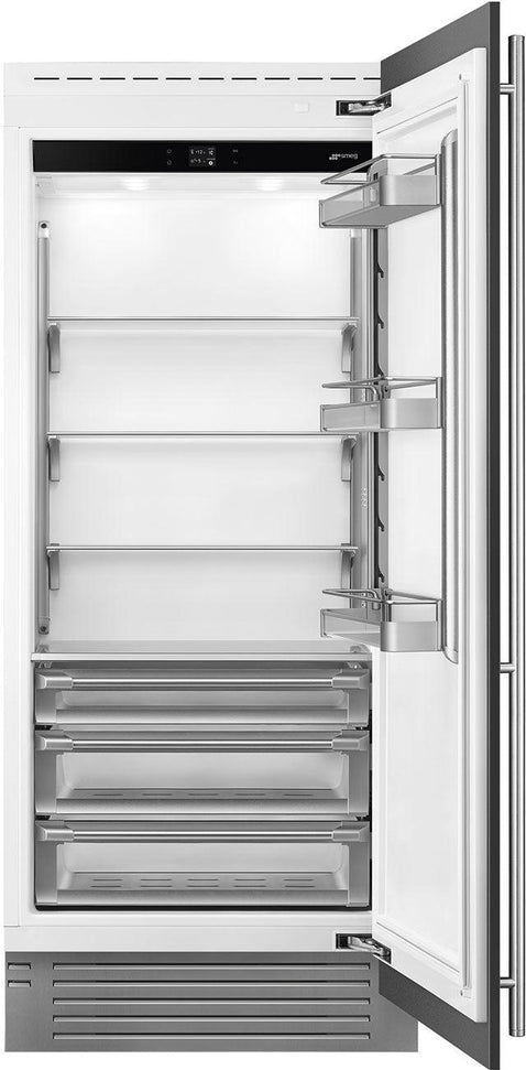 Smeg - 36” Panel Ready Built-In Fridge Column, Right Hinge - RSDU36R