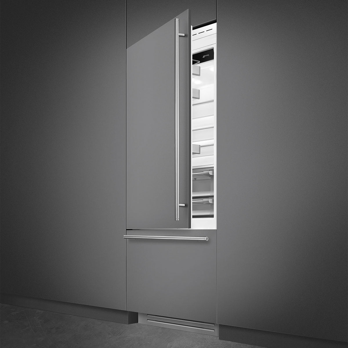 Smeg - 36" Panel Ready Built-In Fridge with Convertible Freezer, Left Hinge - RBMU36L