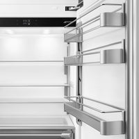 Smeg - 36" Panel Ready Built-In Fridge with Convertible Freezer, Right Hinge - RBMU36R