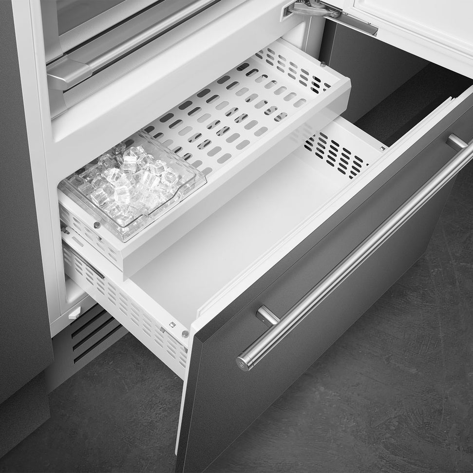 Smeg - 36" Panel Ready Built-In Fridge with Convertible Freezer, Right Hinge - RBMU36R