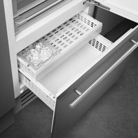 Smeg - 36" Panel Ready Built-In Fridge with Convertible Freezer, Right Hinge - RBMU36R