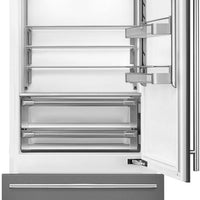 Smeg - 36" Panel Ready Built-In Fridge with Convertible Freezer, Right Hinge - RBMU36R