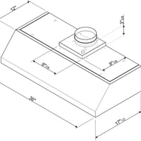 Smeg - 36" Pro-Style Under Cabinet Hood - PRELIMINARY - KPRU36X (Special Order Item)