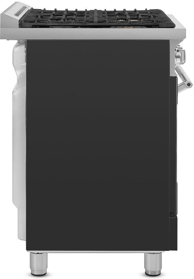 Smeg - 36" Professional Matt Black ALL GAS Range - SPR36UGGAN