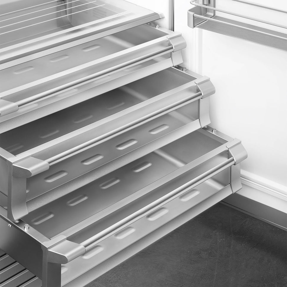 Smeg - 36” Stainless Steel Built-In Fridge Column, Right Hinge - RSDU36RX