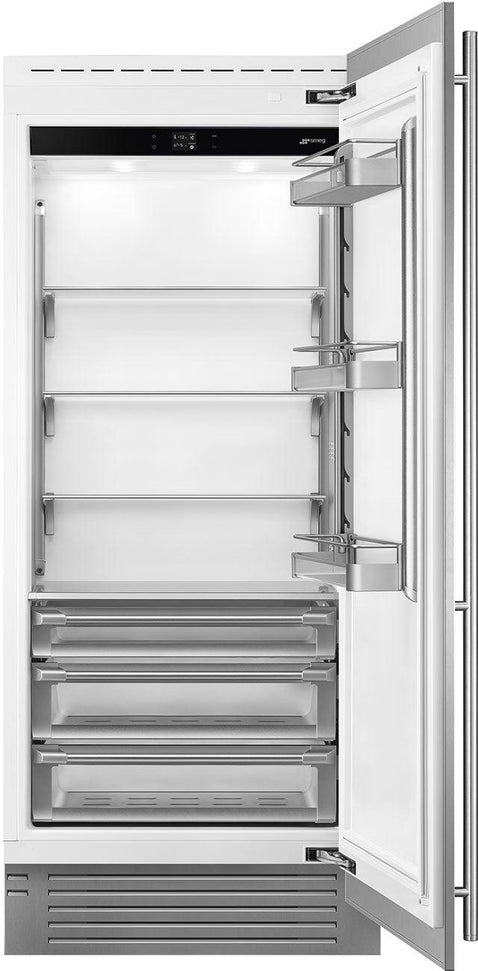 Smeg - 36” Stainless Steel Built-In Fridge Column, Right Hinge - RSDU36RX