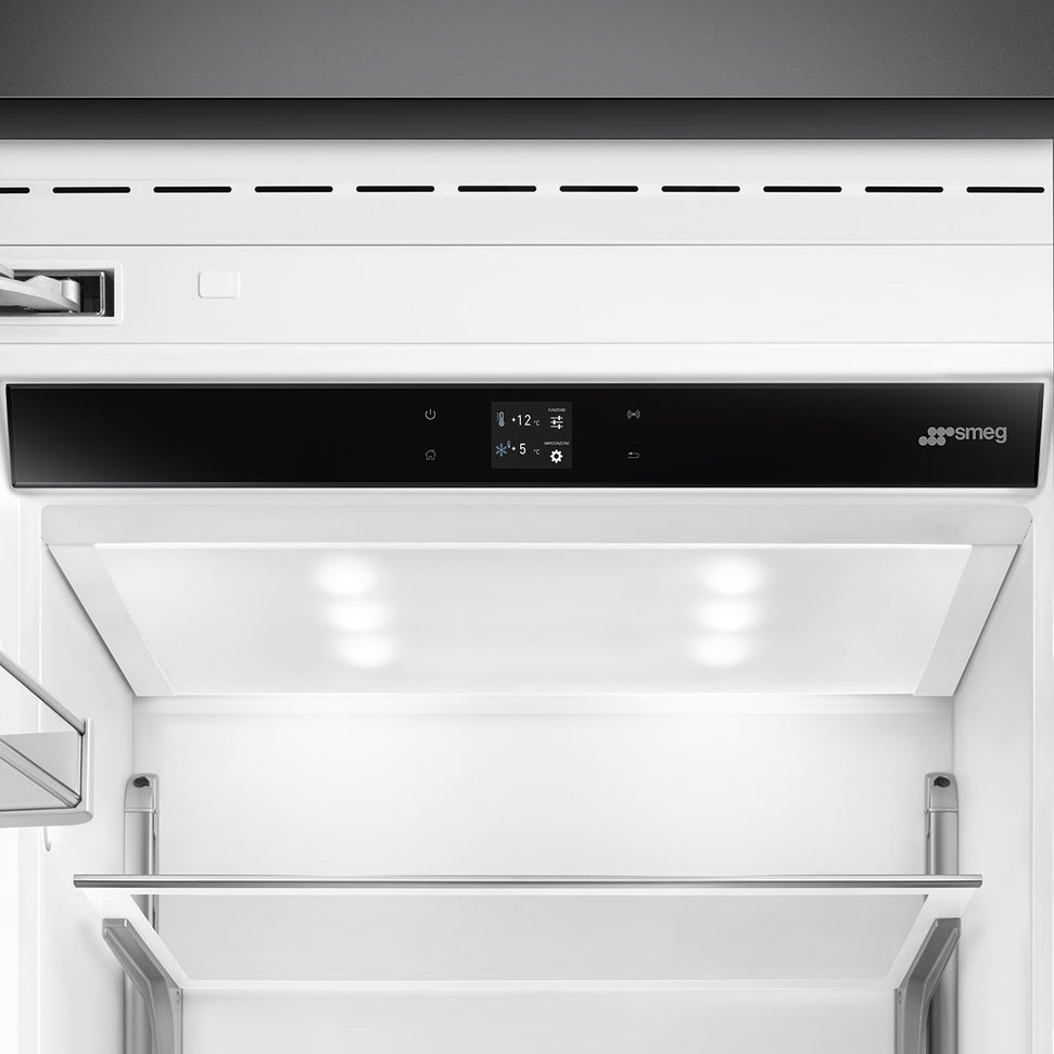 Smeg - 36" Stainless Steel Built-In Fridge with Convertible Freezer, Left Hinge - RBMU36LX