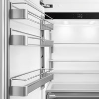 Smeg - 36" Stainless Steel Built-In Fridge with Convertible Freezer, Left Hinge - RBMU36LX