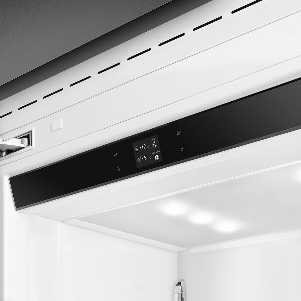 Smeg - 36" Stainless Steel Built-In Fridge with Convertible Freezer, Left Hinge - RBMU36LX