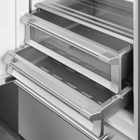 Smeg - 36" Stainless Steel Built-In Fridge with Convertible Freezer, Left Hinge - RBMU36LX
