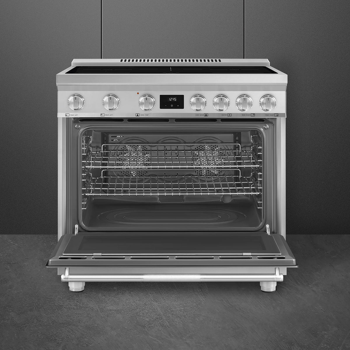 Smeg - 36" Stainless Steel Professional Induction Range - SPR36UIMX (Special Order Item)