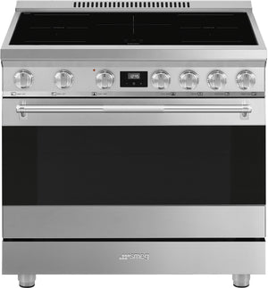 Smeg - 36" Stainless Steel Professional Induction Range - SPR36UIMX